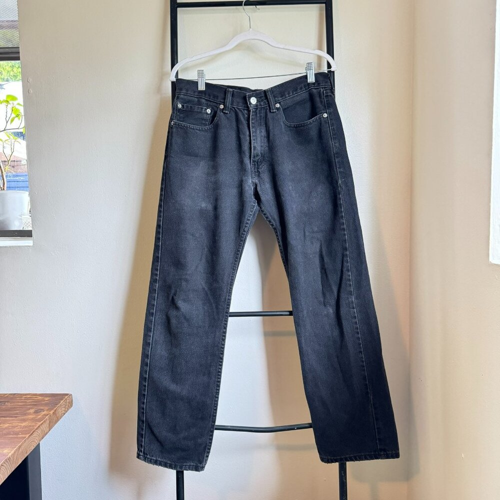 Vintage Levi's 505 Black Denim Jeans Size 30x31